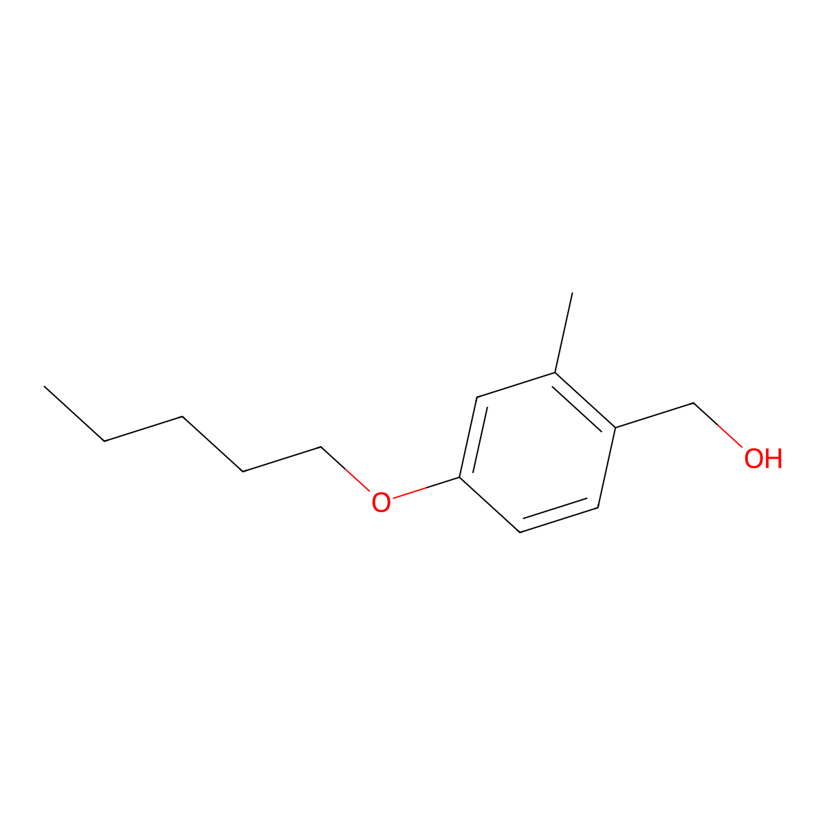 (2-Methyl-4-(pentyloxy)phenyl)methanol molecular structure, CAS 1443306-21-5