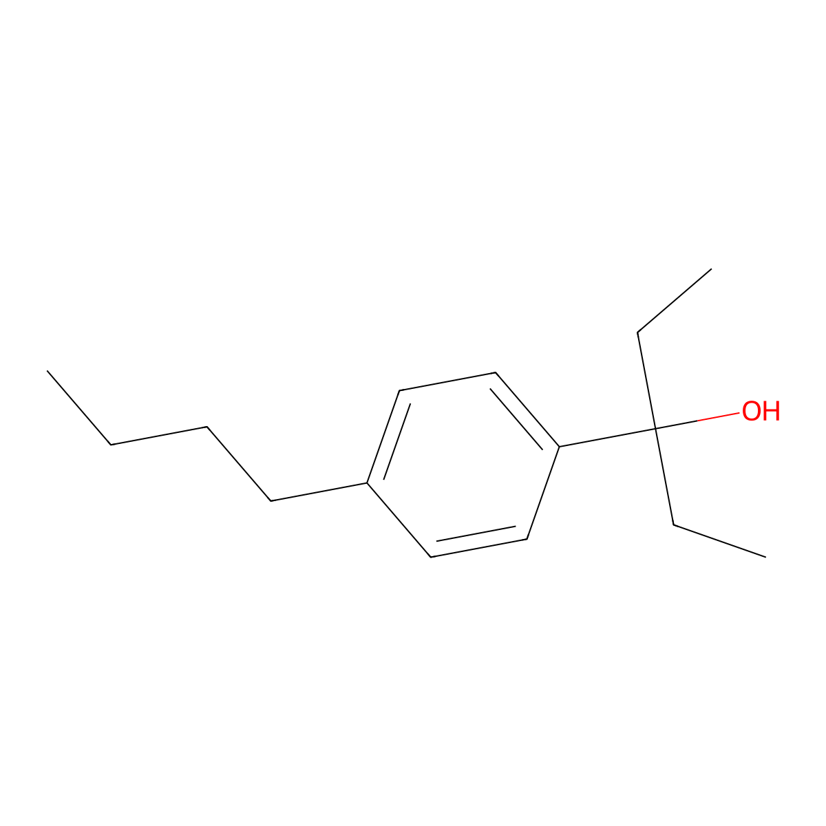 3-(4-Butylphenyl)pentan-3-ol molecular structure, CAS 1443306-23-7