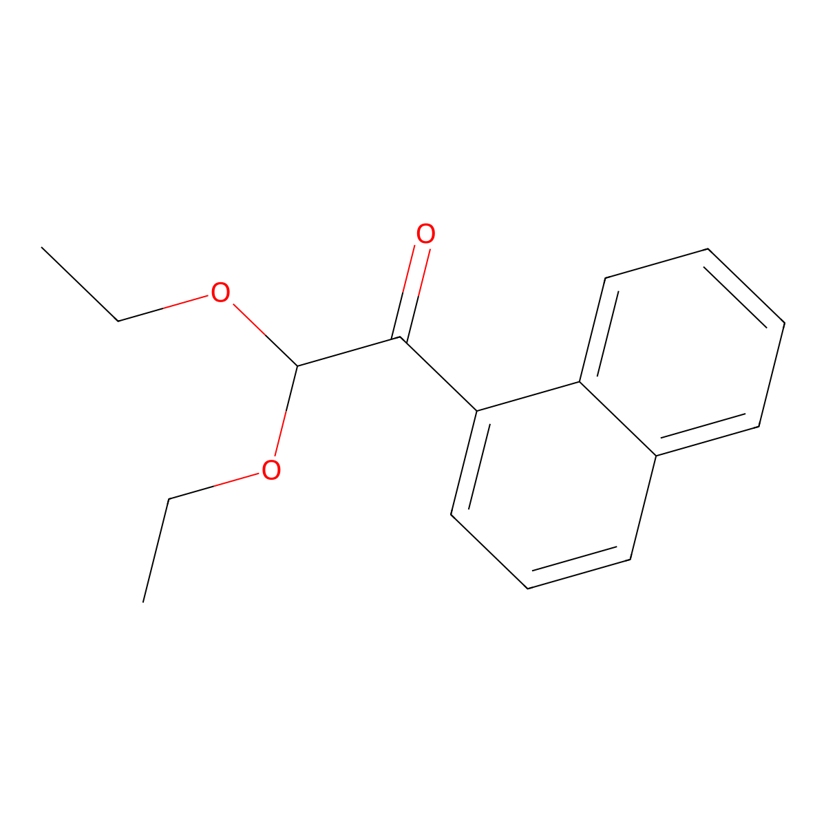 2,2-Diethoxy-1-(naphthalen-1-YL)ethan-1-one molecular structure, CAS 1443306-34-0