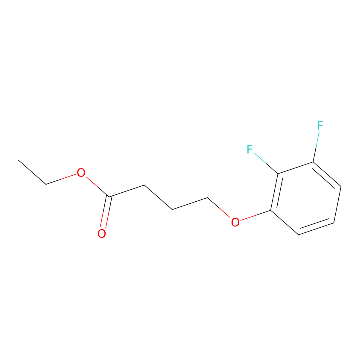 Ethyl 4-(2,3-difluoro-phenoxy)butanoate molecular structure, CAS 1443306-37-3