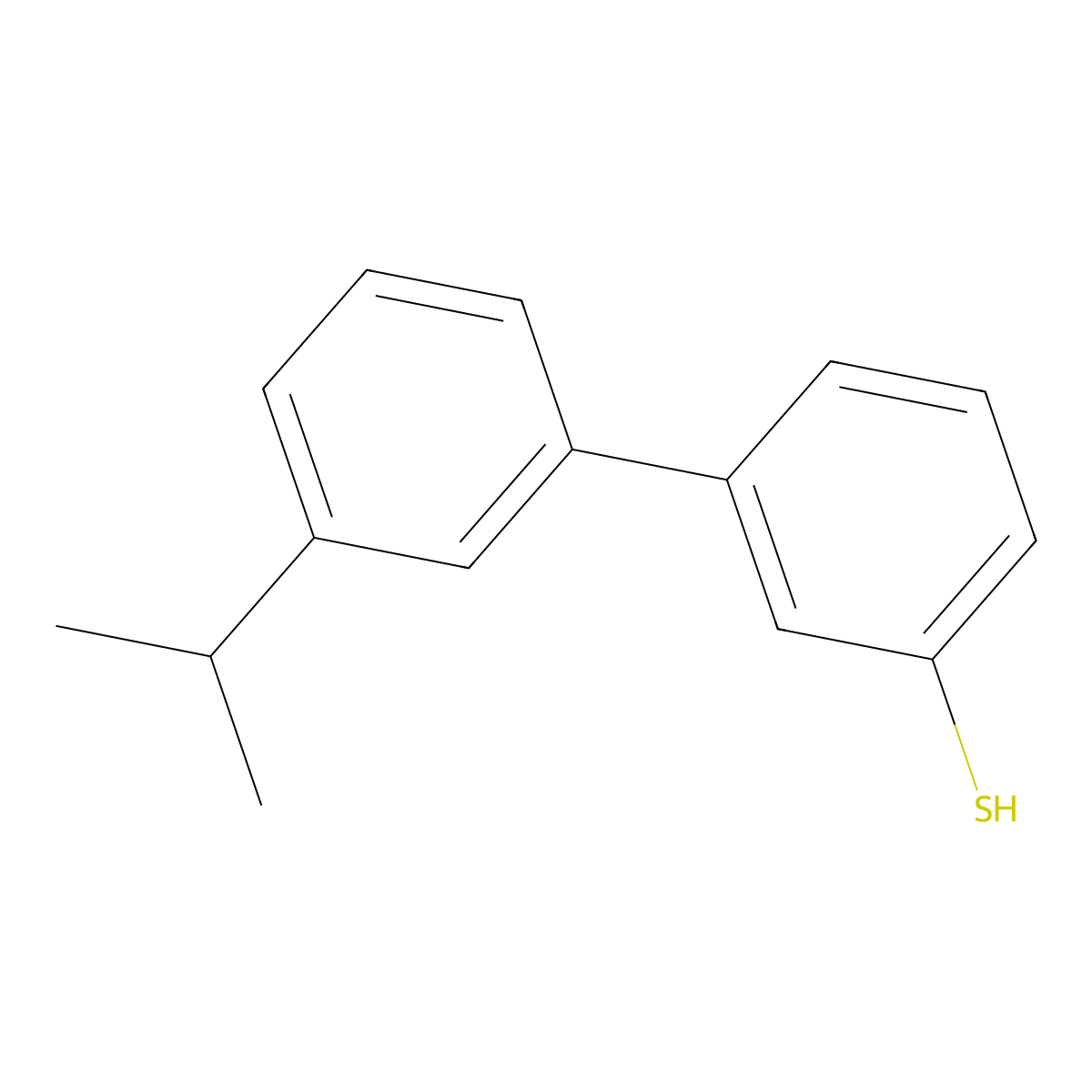 3-(3-iso-Propylphenyl)thiophenol molecular structure, CAS 1443306-61-3