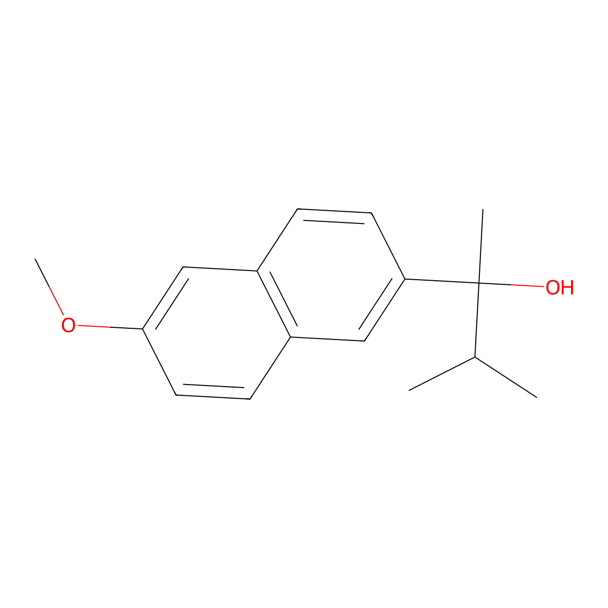 2-(6-Methoxynaphthalen-2-yl)-3-methylbutan-2-ol molecular structure, CAS 1443306-65-7