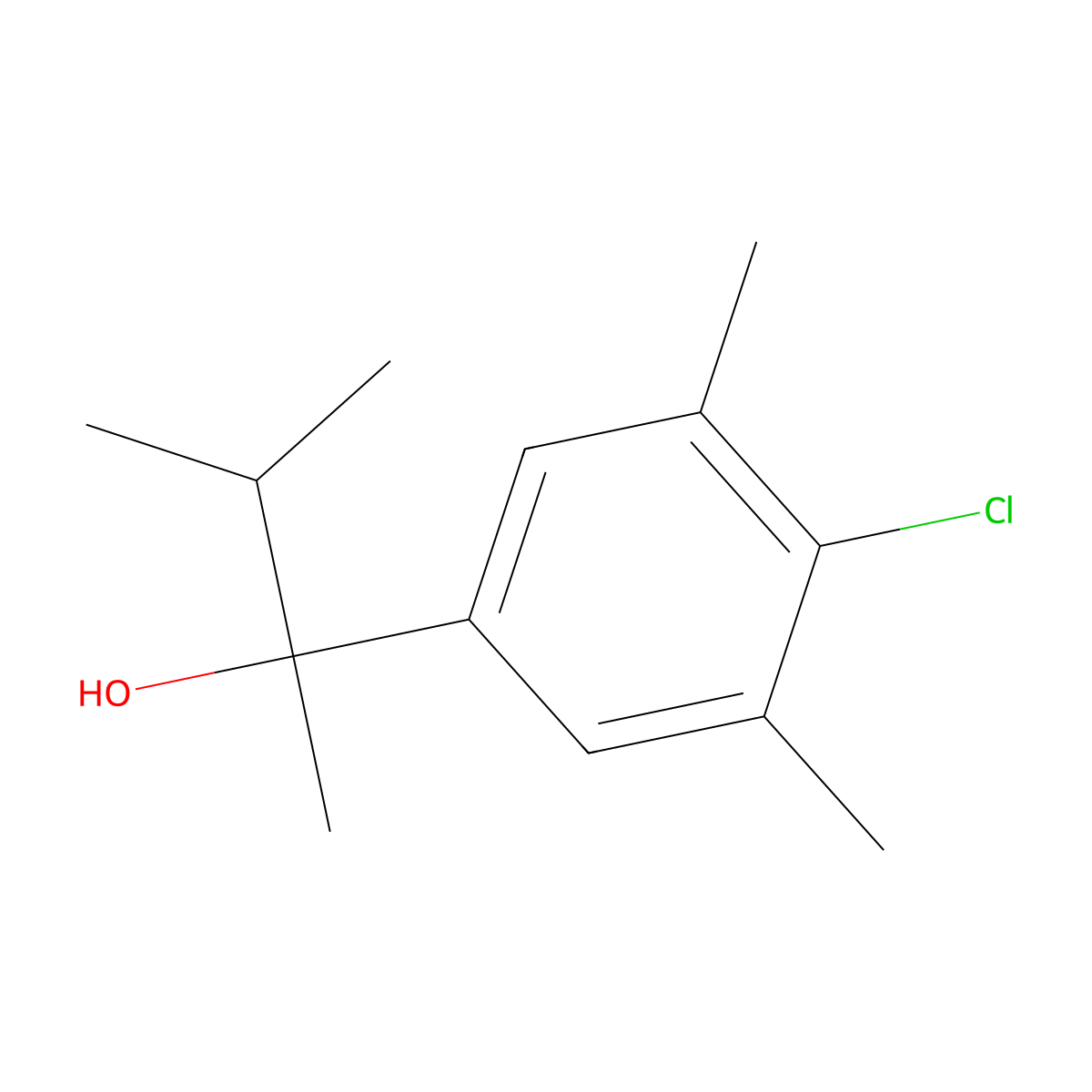 2-(4-Chloro-3,5-dimethylphenyl)-3-methyl-butan-2-ol molecular structure, CAS 1443306-77-1