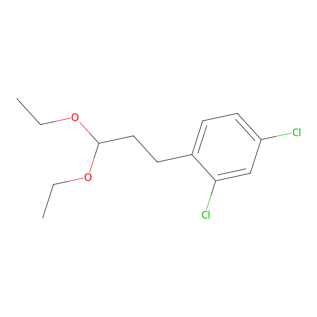 2,4-Dichloro-1-(3,3-diethoxypropyl)benzene molecular structure, CAS 1443306-78-2