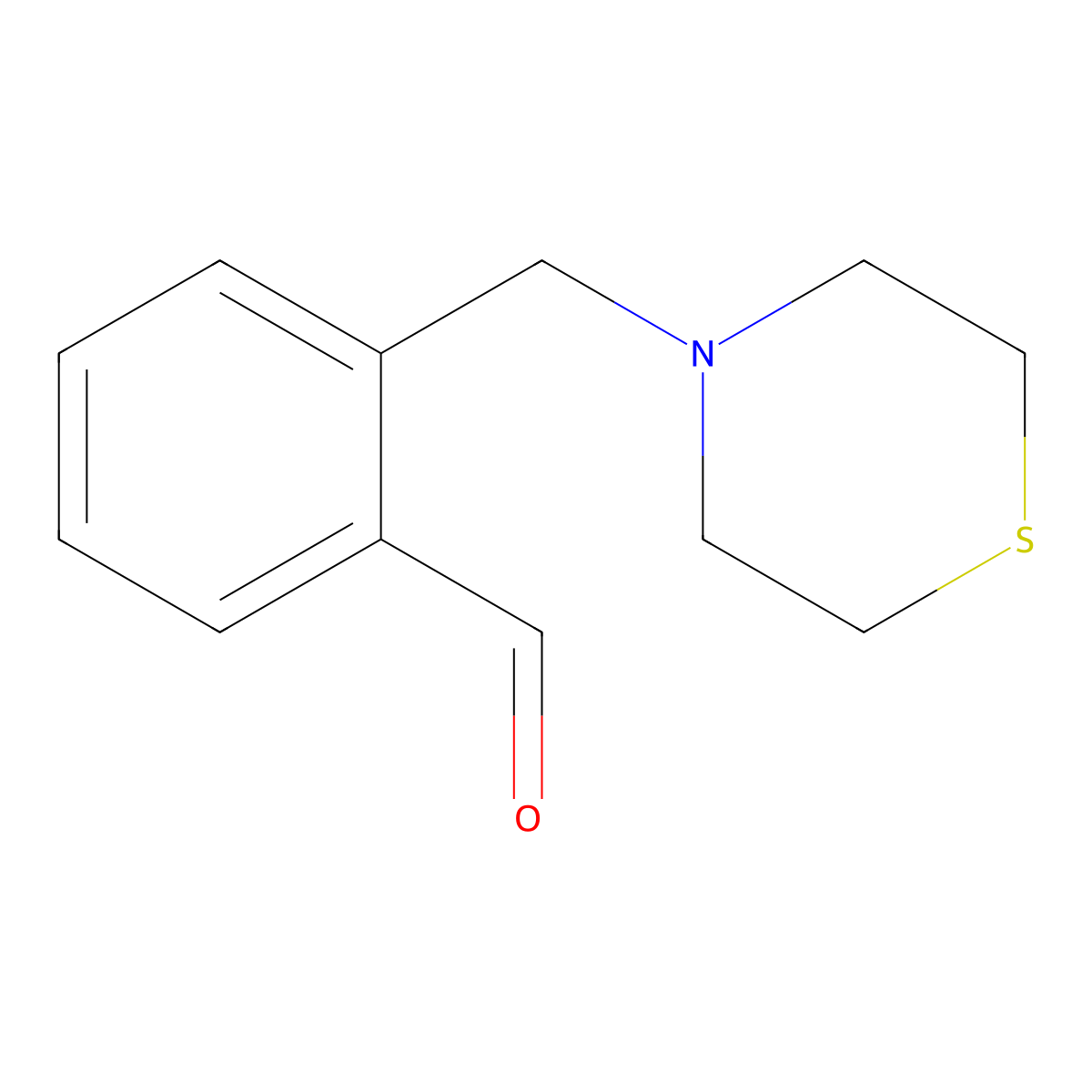 4-(2-Carboxaldehydebenzyl)thiomorpholine molecular structure, CAS 1443306-83-9
