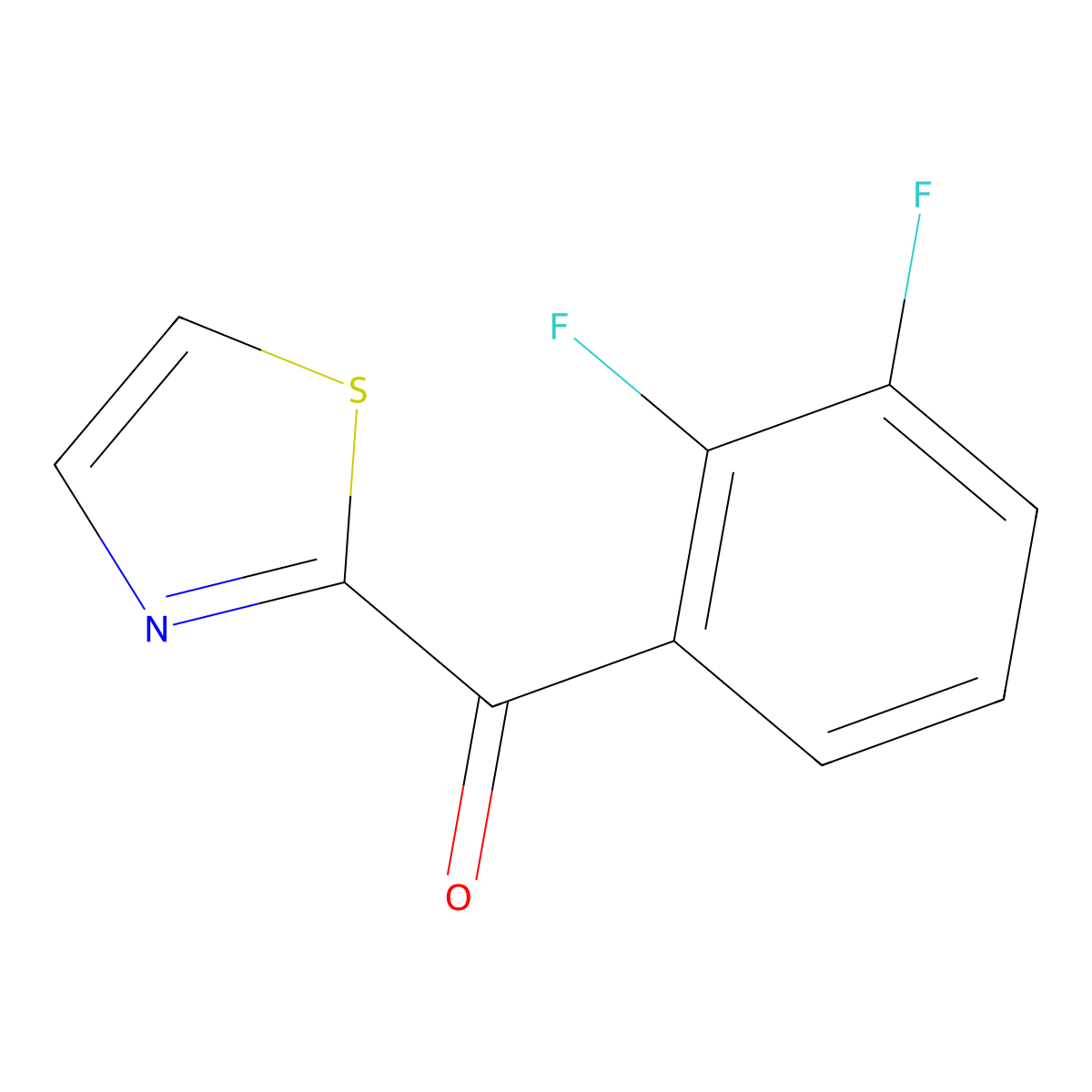 2-(2,3-Difluorobenzoyl)thiazole molecular structure, CAS 1443306-86-2