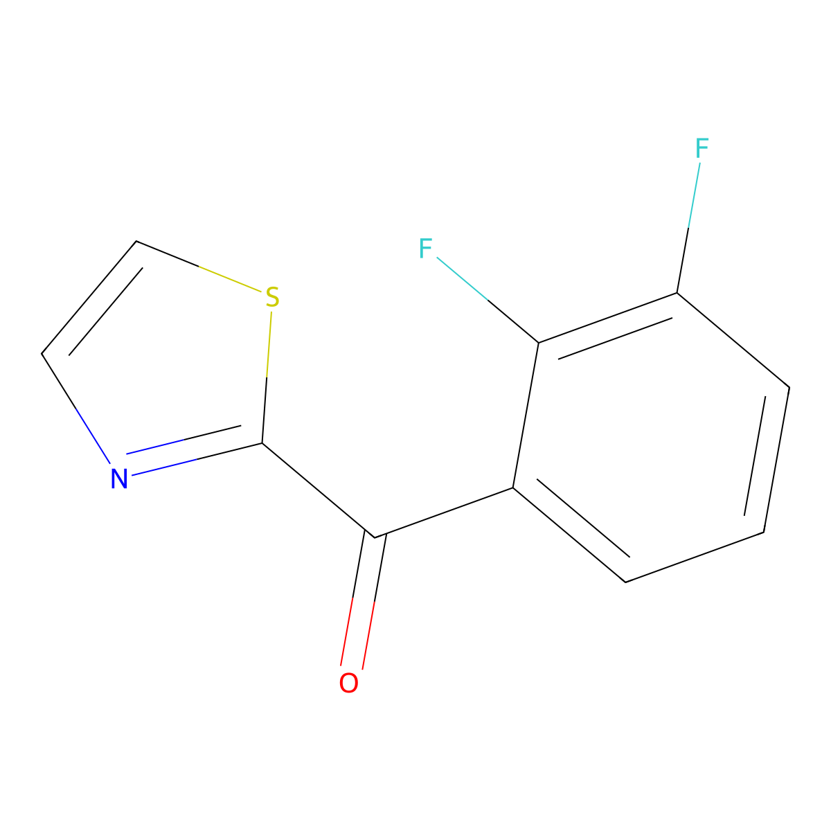 2-(2,3-Difluorobenzoyl)thiazole molecular structure, CAS 1443306-86-2
