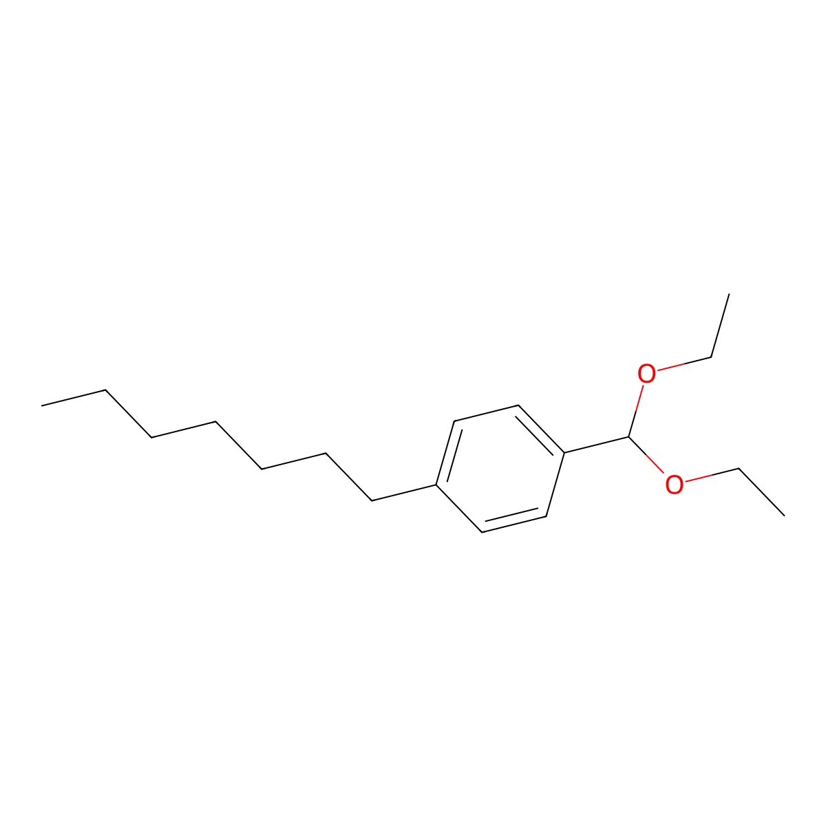 1-(Diethoxymethyl)-4-heptylbenzene molecular structure, CAS 1443306-89-5