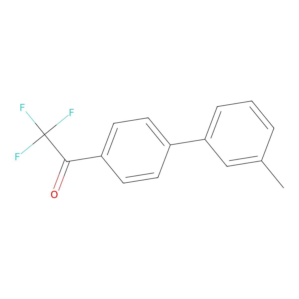 4'-(3-Methylphenyl)-2,2,2-trifluoroacetophenone molecular structure, CAS 1443306-99-7