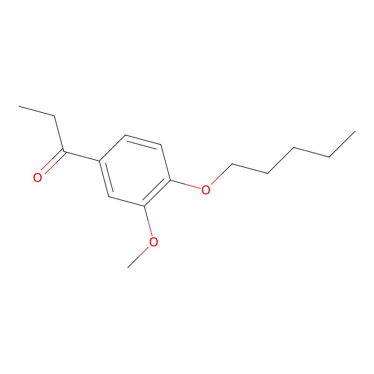 1-(3-Methoxy-4-(pentyloxy)phenyl)propan-1-one molecular structure, CAS 1443307-06-9