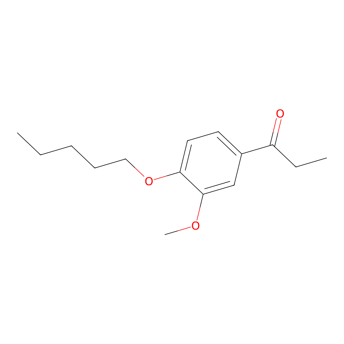 1-(3-Methoxy-4-(pentyloxy)phenyl)propan-1-one molecular structure, CAS 1443307-06-9