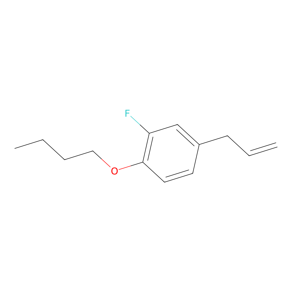 4-Allyl-1-butoxy-2-fluorobenzene molecular structure, CAS 1443307-11-6