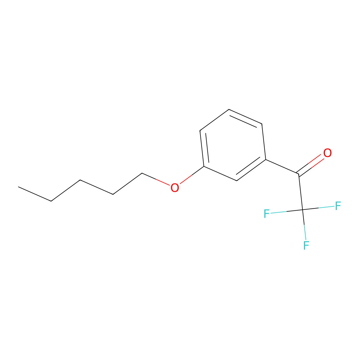 3'-n-Pentoxy-2,2,2-trifluoroacetophenone molecular structure, CAS 1443307-21-8