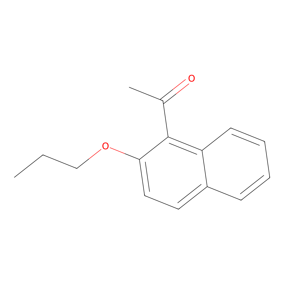 1-(2-Propoxynaphthalen-1-yl)ethanone molecular structure, CAS 1443307-26-3