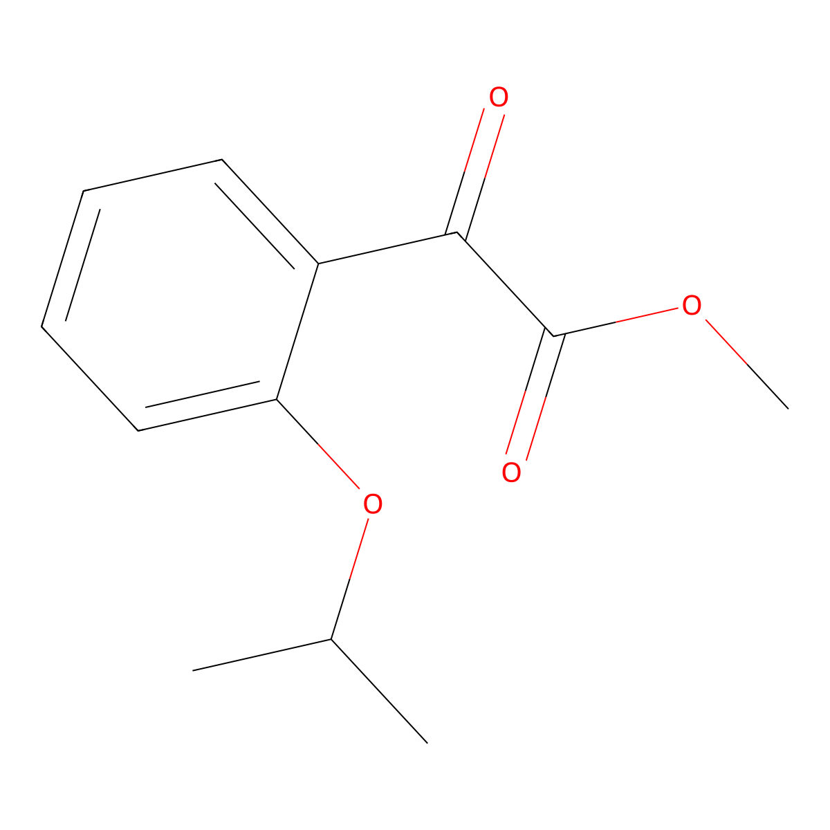 Methyl 2-iso-propoxybenzoylformate molecular structure, CAS 1443307-27-4
