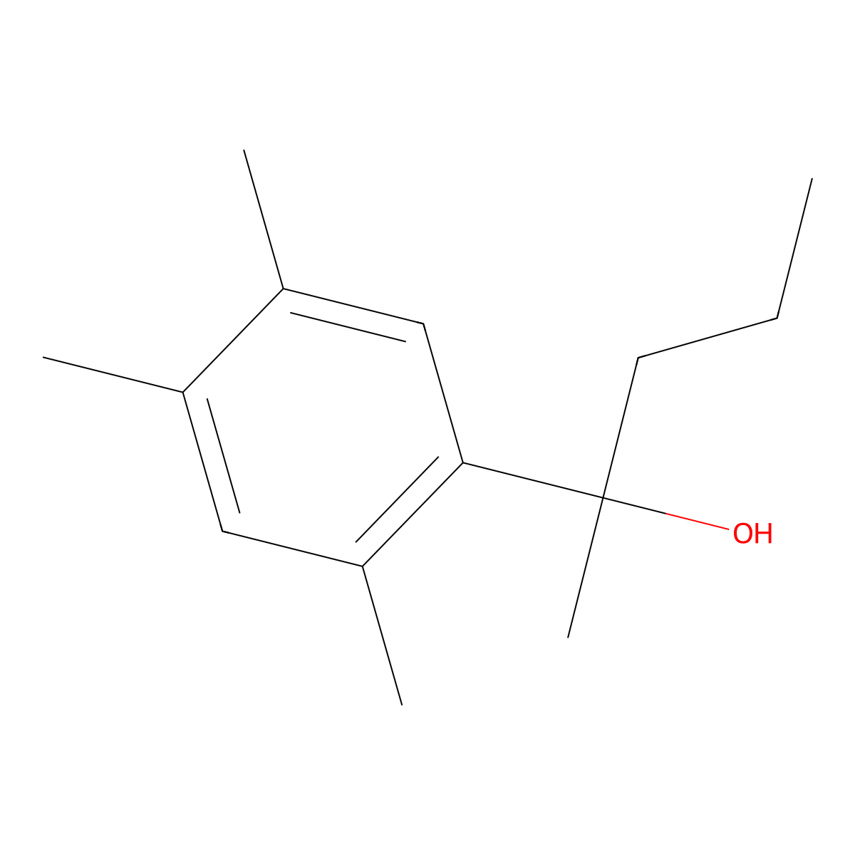 2-(2,4,5-Trimethylphenyl)-2-pentanol molecular structure, CAS 1443307-29-6
