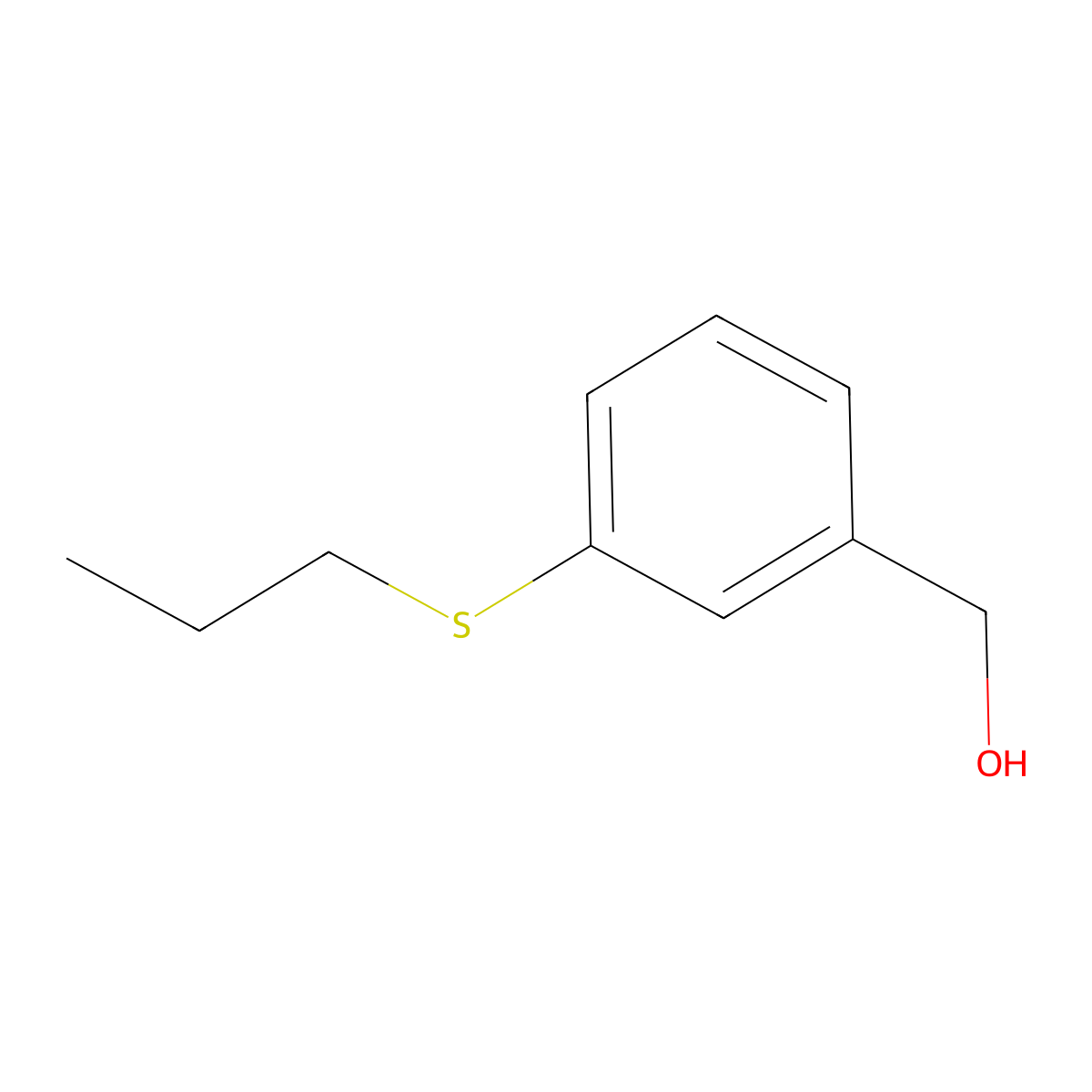 [3-(Propylsulfanyl)phenyl]methanol molecular structure, CAS 1443307-40-1