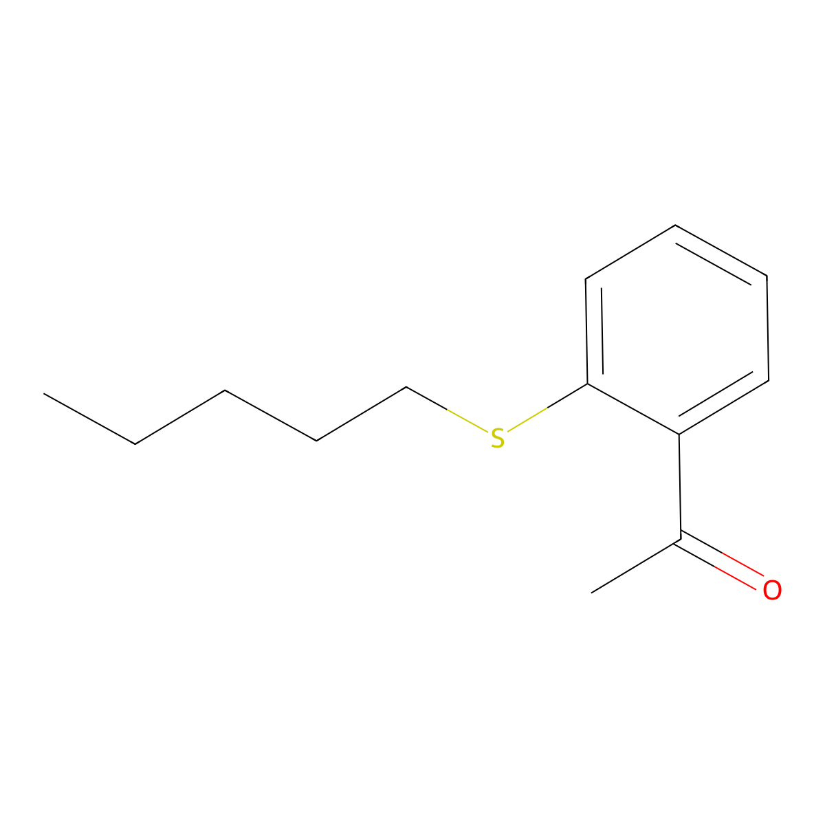 2'-(n-Pentylthio)acetophenone molecular structure, CAS 1443307-48-9