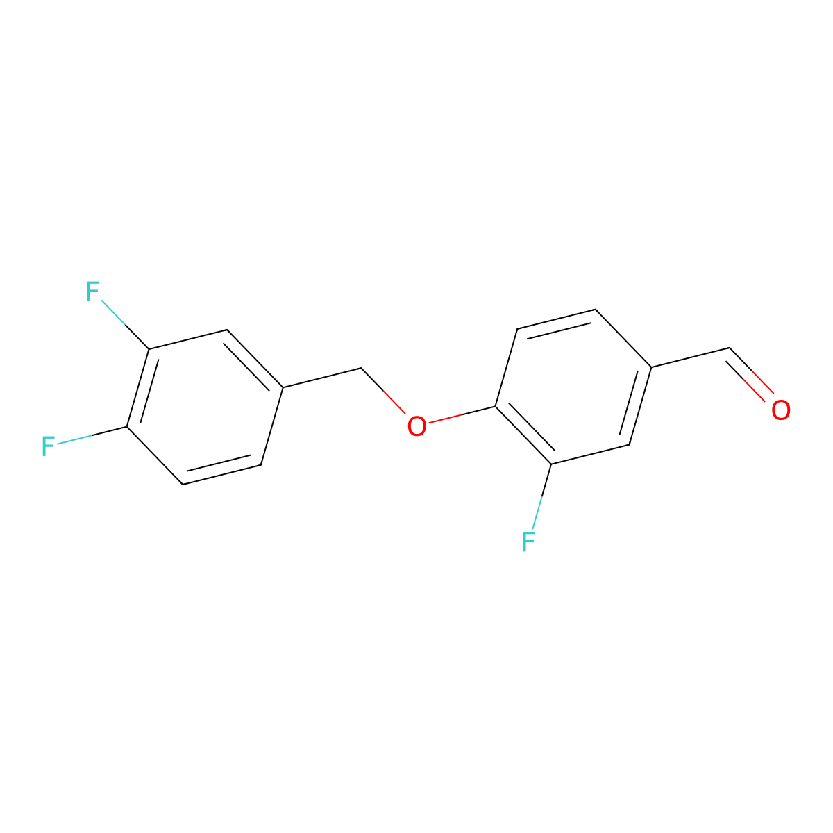 4-((3,4-Difluorobenzyl)oxy)-3-fluorobenzaldehyde molecular structure, CAS 1443307-49-0