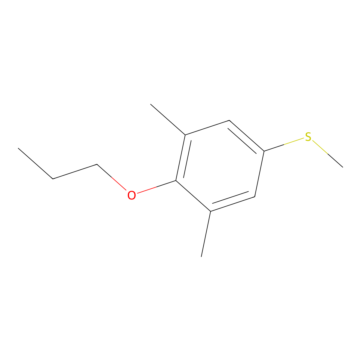 Methyl 4-n-propoxy-3,5-dimethylphenyl sulfide molecular structure, CAS 1443307-52-5