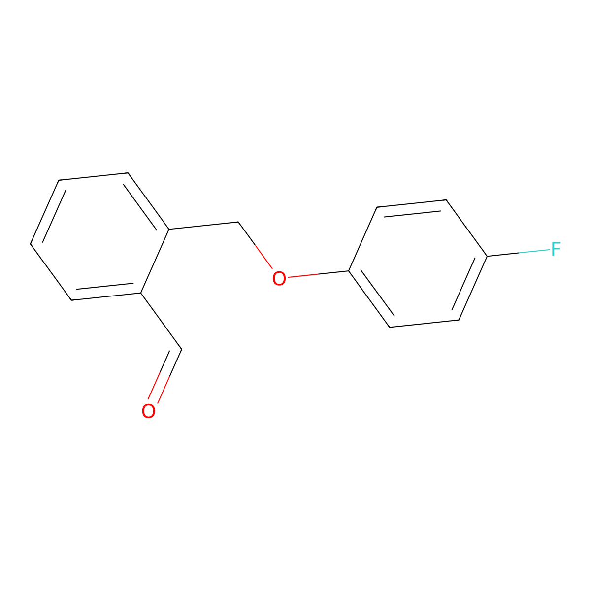 2-((4-Fluorophenoxy)methyl)benzaldehyde molecular structure, CAS 1443307-58-1