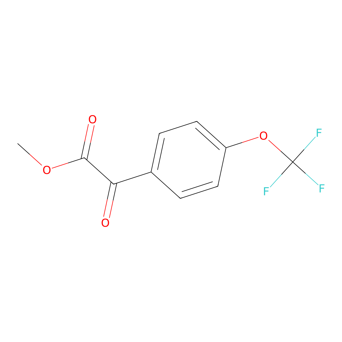 Methyl 4-(trifluoromethoxy)benzoylformate molecular structure, CAS 1443309-22-5