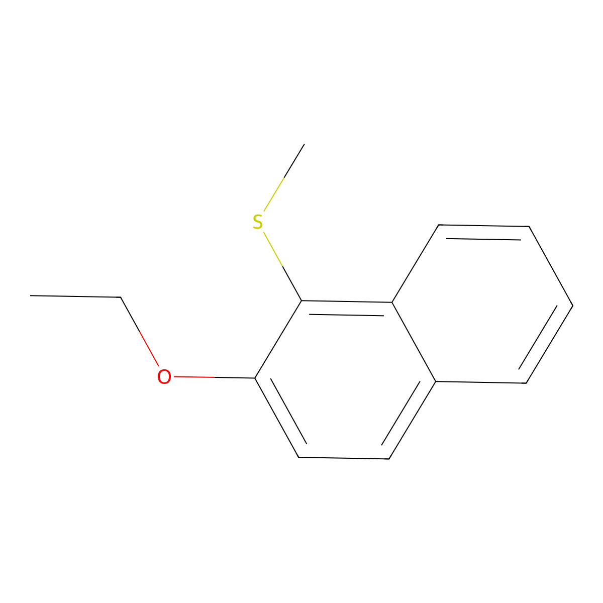 2-Ethoxy-1-naphthyl methyl sulfide molecular structure, CAS 1443309-27-0