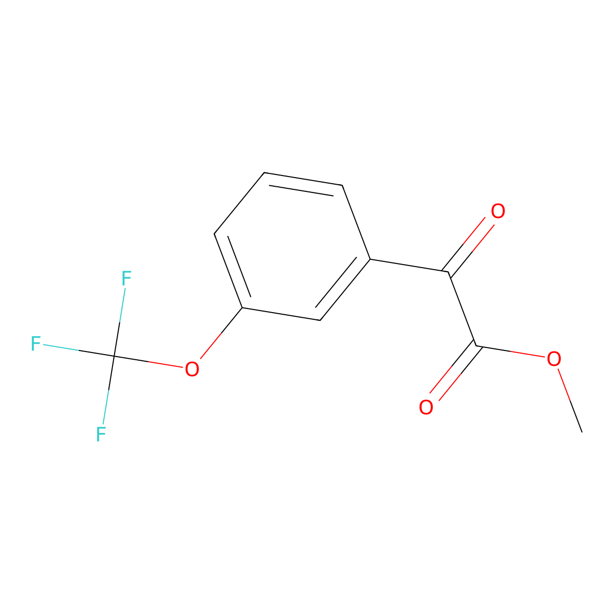 Methyl 3-(trifluoromethoxy)benzoylformate molecular structure, CAS 1443309-31-6