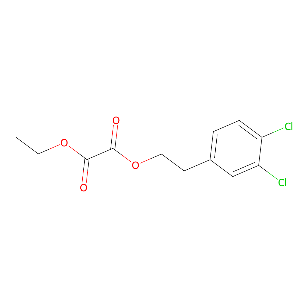 O1-[2-(3,4-Dichlorophenyl)ethyl] O2-ethyl oxalate molecular structure, CAS 1443309-40-7