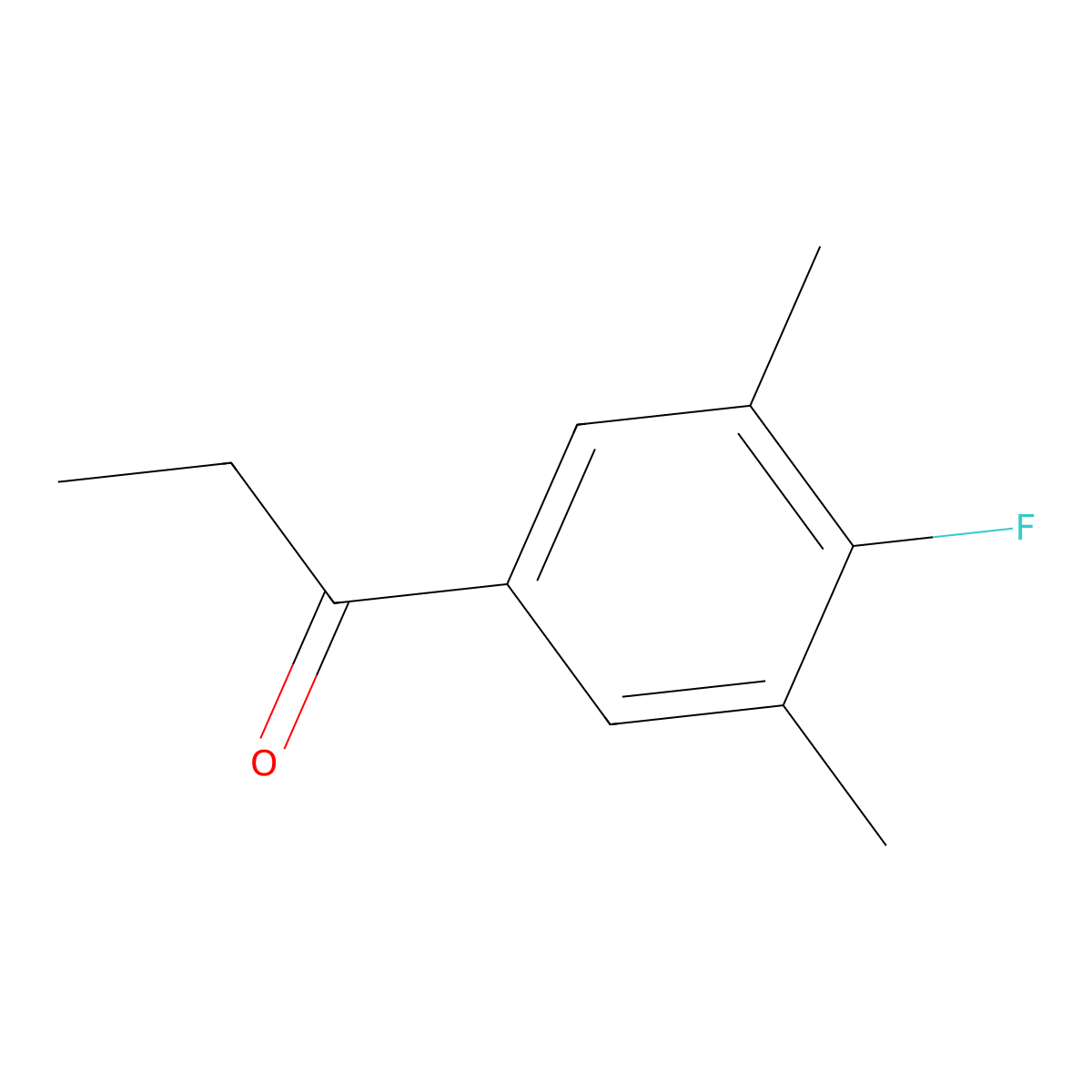 4'-Fluoro-3',5'-dimethylpropiophenone molecular structure, CAS 1443309-41-8