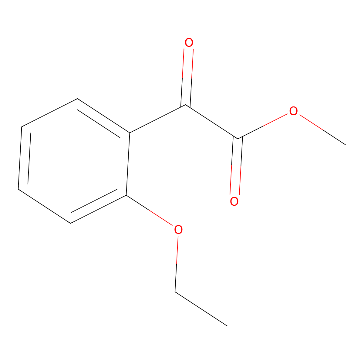 Methyl 2-ethoxybenzoylformate molecular structure, CAS 1443309-42-9