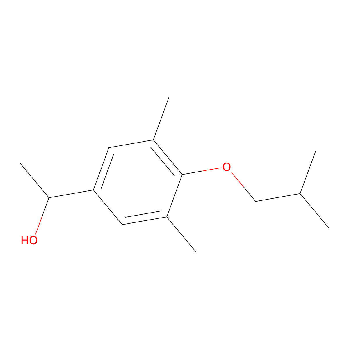1-(4-iso-Butoxy-3,5-dimethylphenyl)ethanol molecular structure, CAS 1443309-50-9