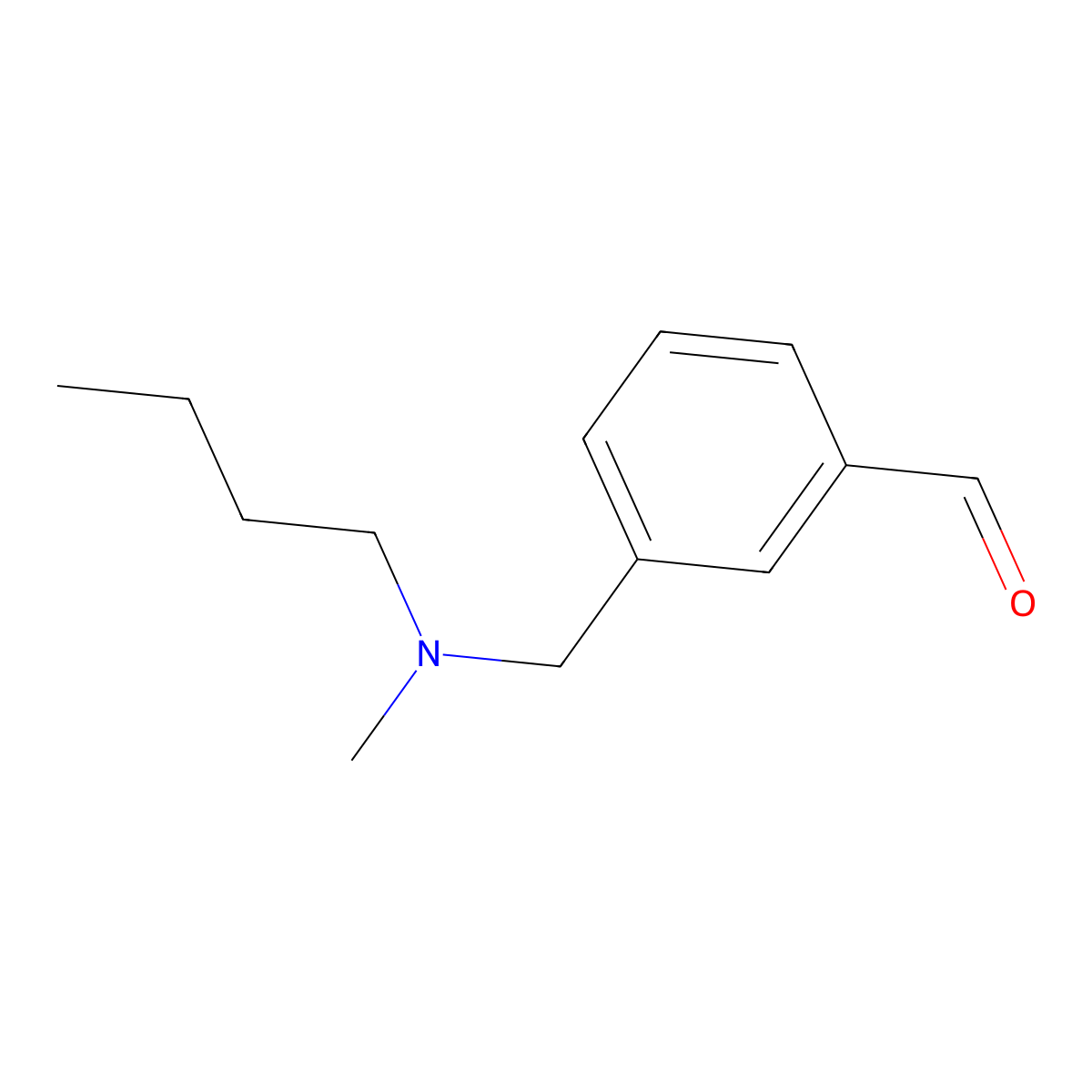 3-((Butyl(methyl)amino)methyl)benzaldehyde molecular structure, CAS 1443309-59-8