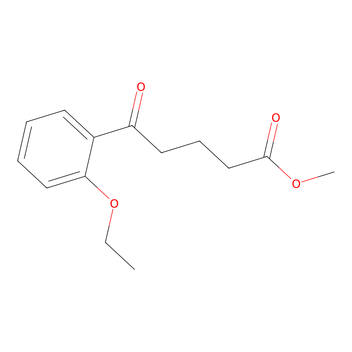 Methyl 5-(2-ethoxyphenyl)-5-oxovalerate molecular structure, CAS 1443309-61-2