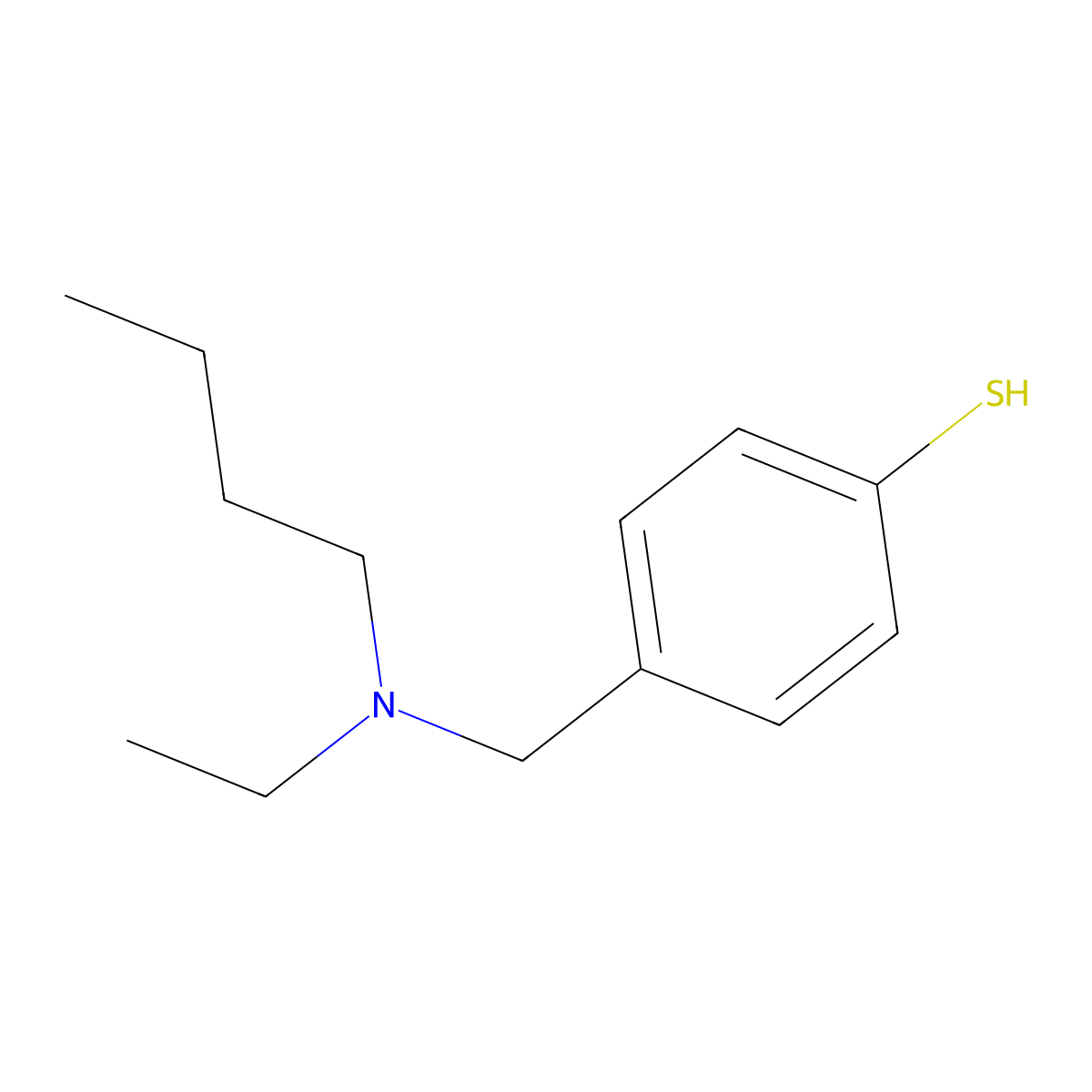 4-[(N-Ethyl-n-butylamino)methyl]thiophenol molecular structure, CAS 1443309-68-9