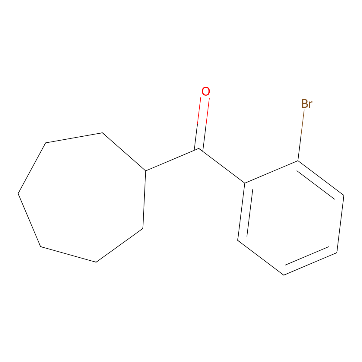 2-Bromophenyl cycloheptyl ketone molecular structure, CAS 1443309-77-0
