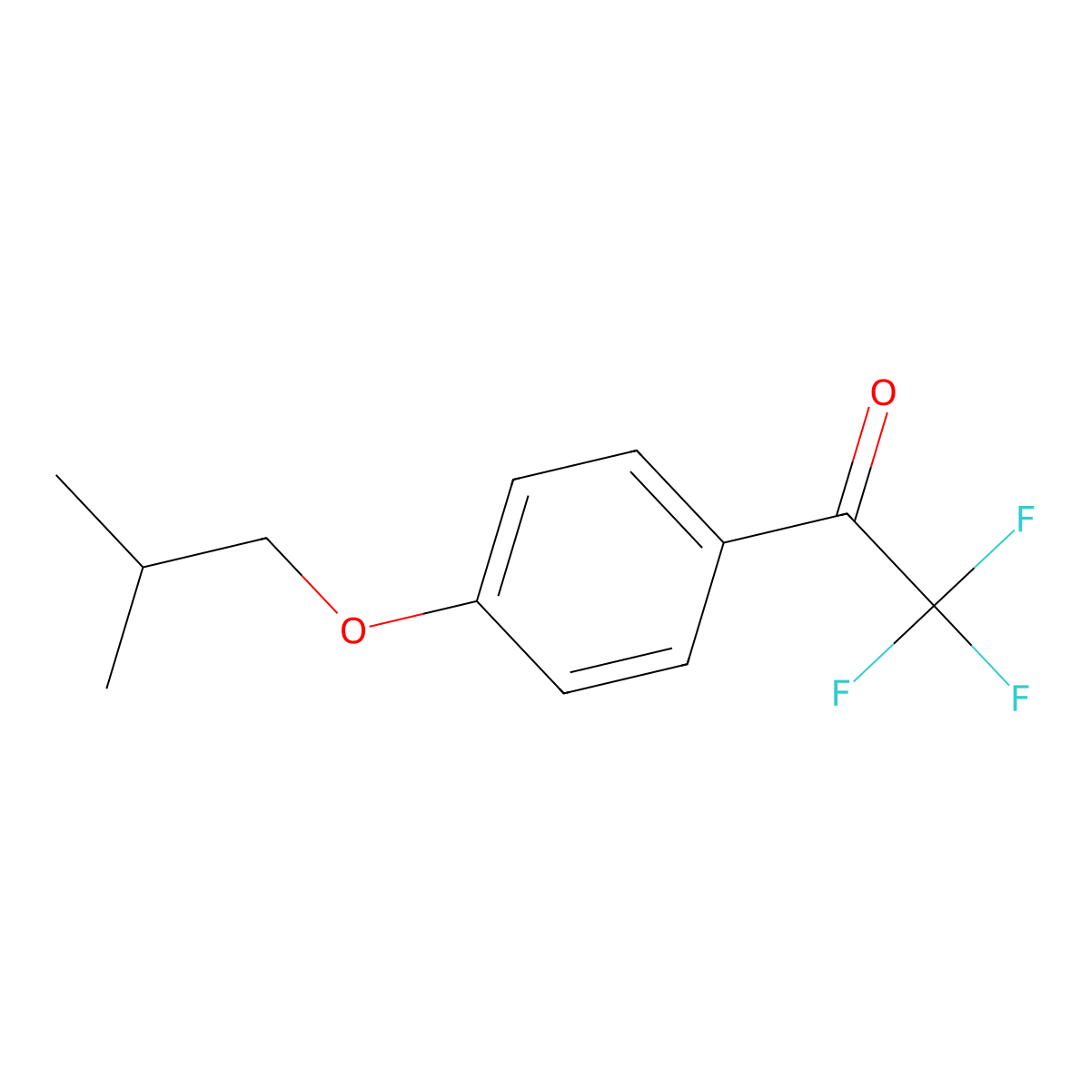 2,2,2-Trifluoro-1-(4-isobutoxyphenyl)ethanone molecular structure, CAS 1443309-80-5