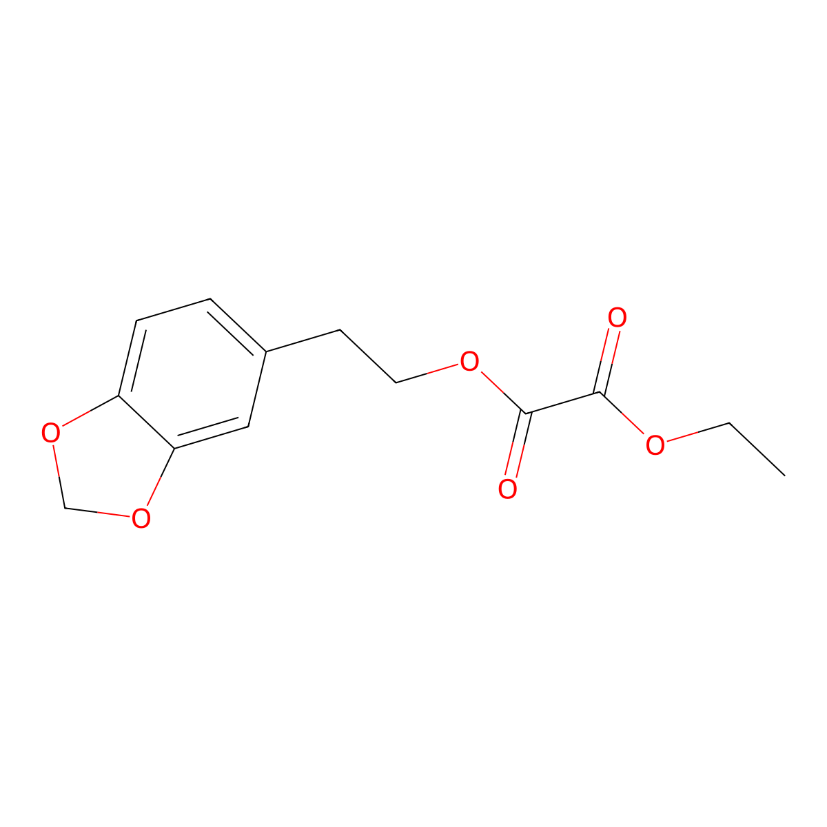 2-(Benzo[d][1,3]dioxol-5-yl)ethyl ethyl oxalate molecular structure, CAS 1443309-99-6