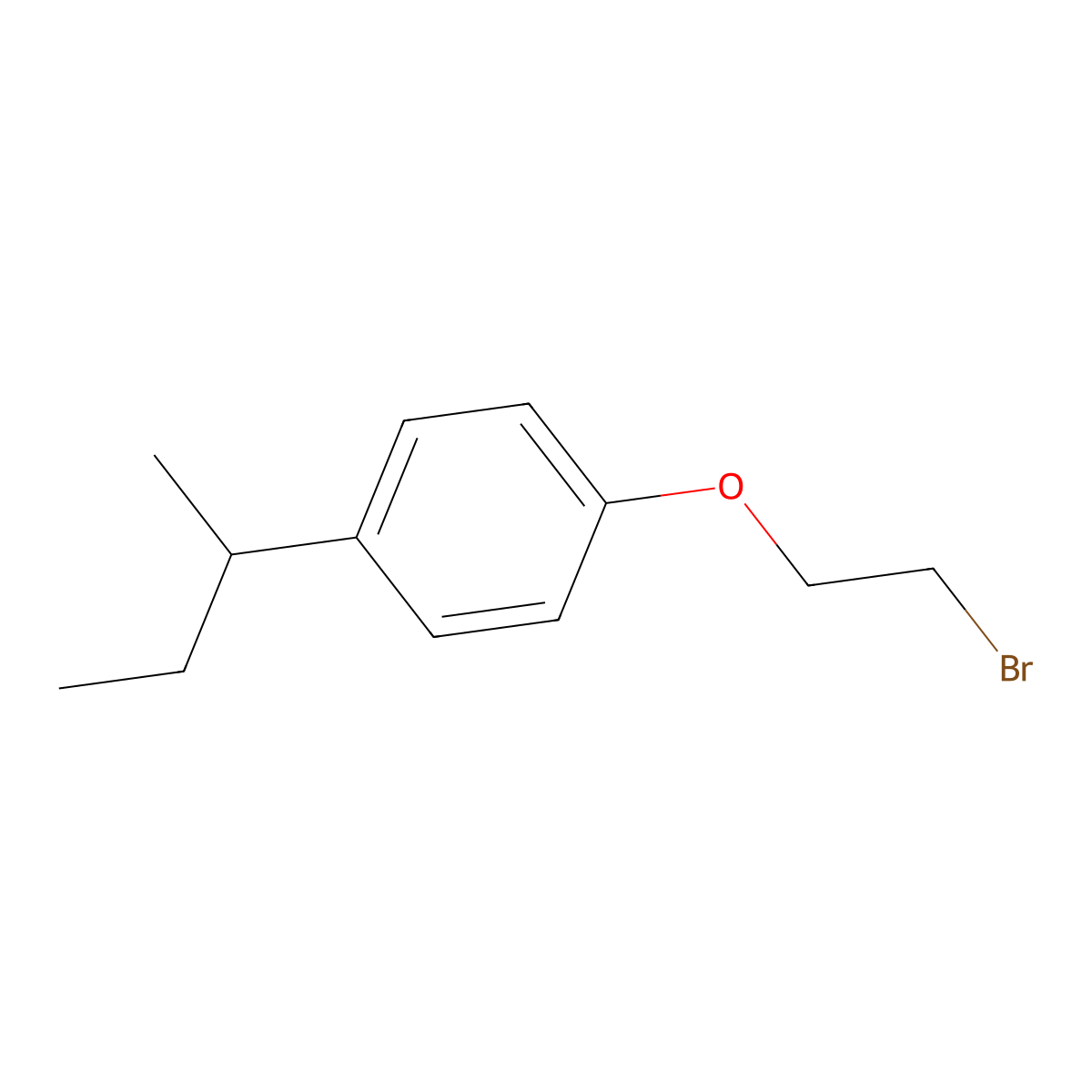 1-(2-Bromoethoxy)-4-(butan-2-yl)benzene molecular structure, CAS 144331-40-8