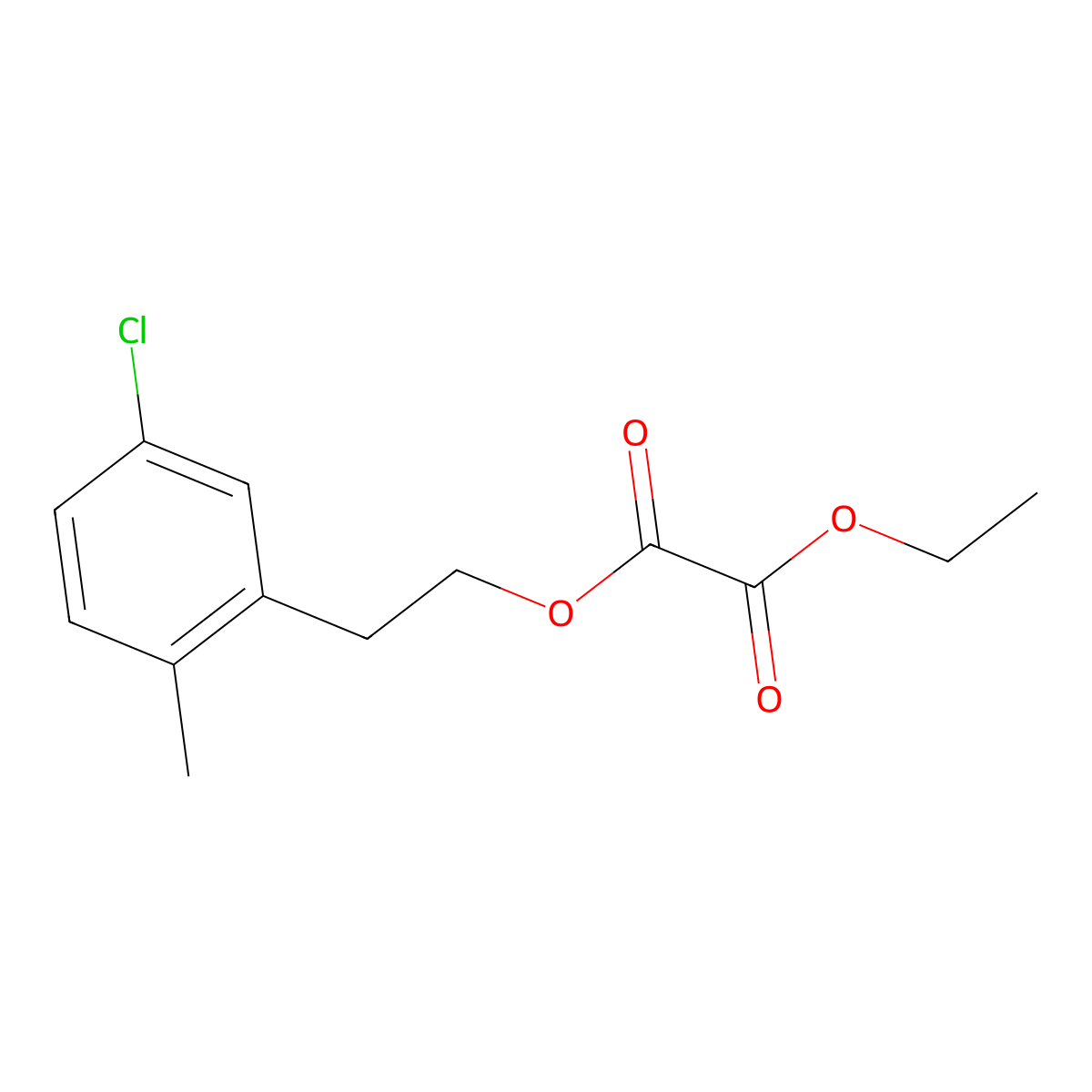 O1-[2-(3-Chloro-6-methylphenyl)ethyl] O2-ethyl oxalate molecular structure, CAS 1443310-06-2