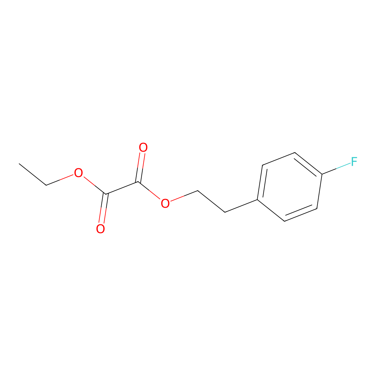 O2-Ethyl O1-[2-(4-fluorophenyl)ethyl] oxalate molecular structure, CAS 1443310-14-2