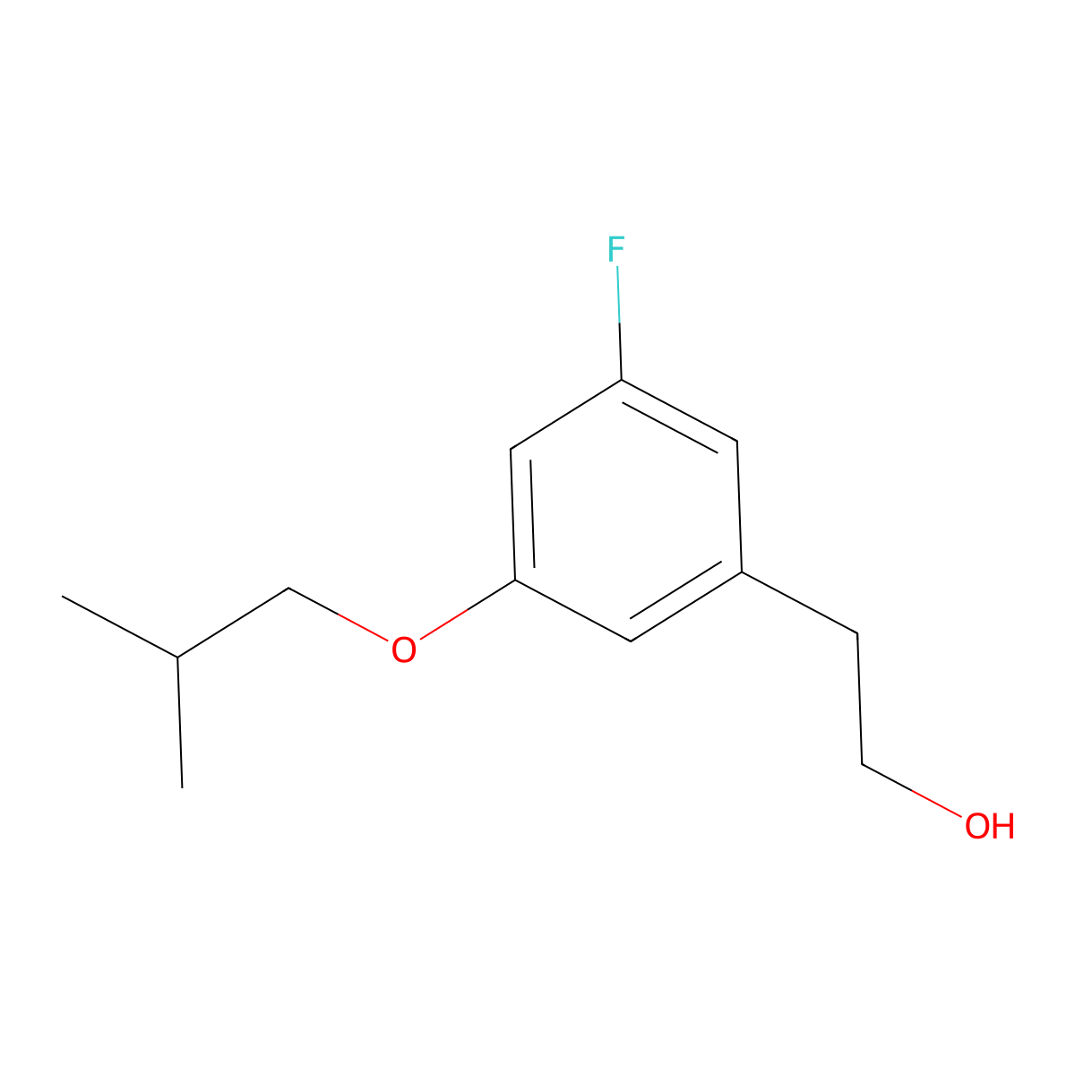 3-iso-Butoxy-5-fluorophenethyl alcohol molecular structure, CAS 1443310-20-0