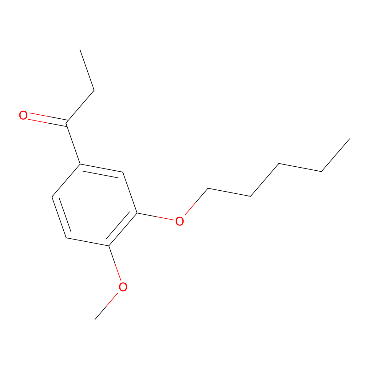 4'-Methoxy-3'-n-pentoxypropiophenone molecular structure, CAS 1443310-26-6