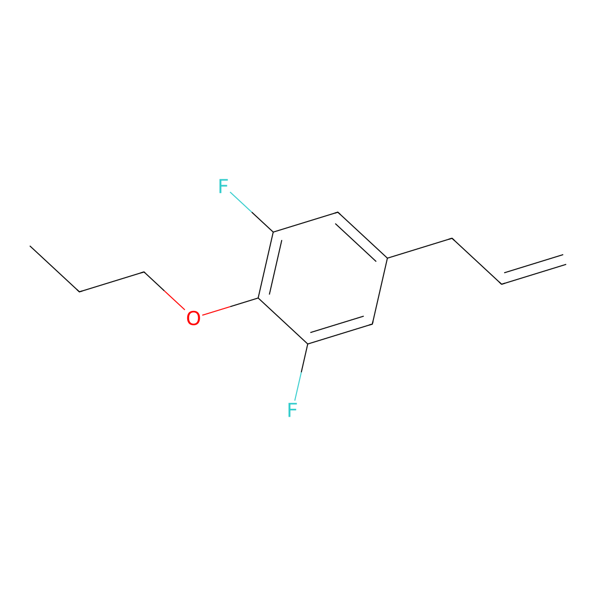 5-Allyl-1,3-difluoro-2-propoxybenzene molecular structure, CAS 1443310-30-2