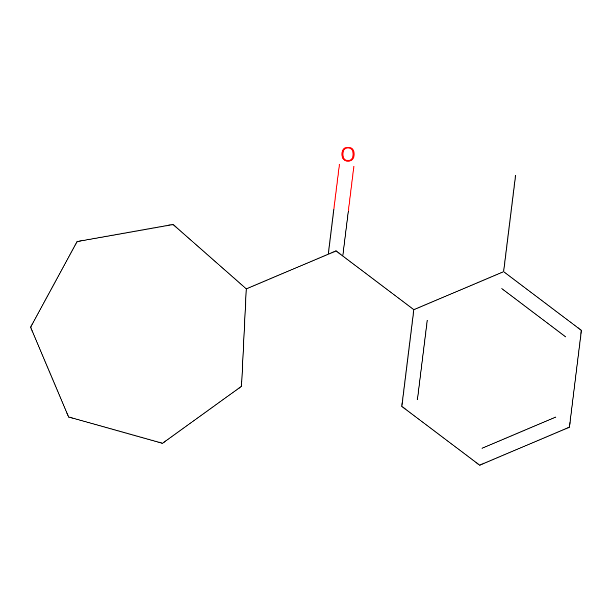 2-Methylphenyl cycloheptyl ketone molecular structure, CAS 1443310-37-9