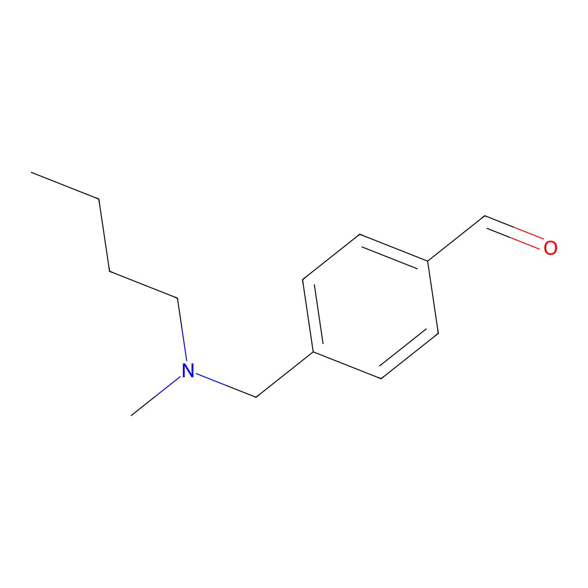 4-((Butyl(methyl)amino)methyl)benzaldehyde molecular structure, CAS 1443310-44-8