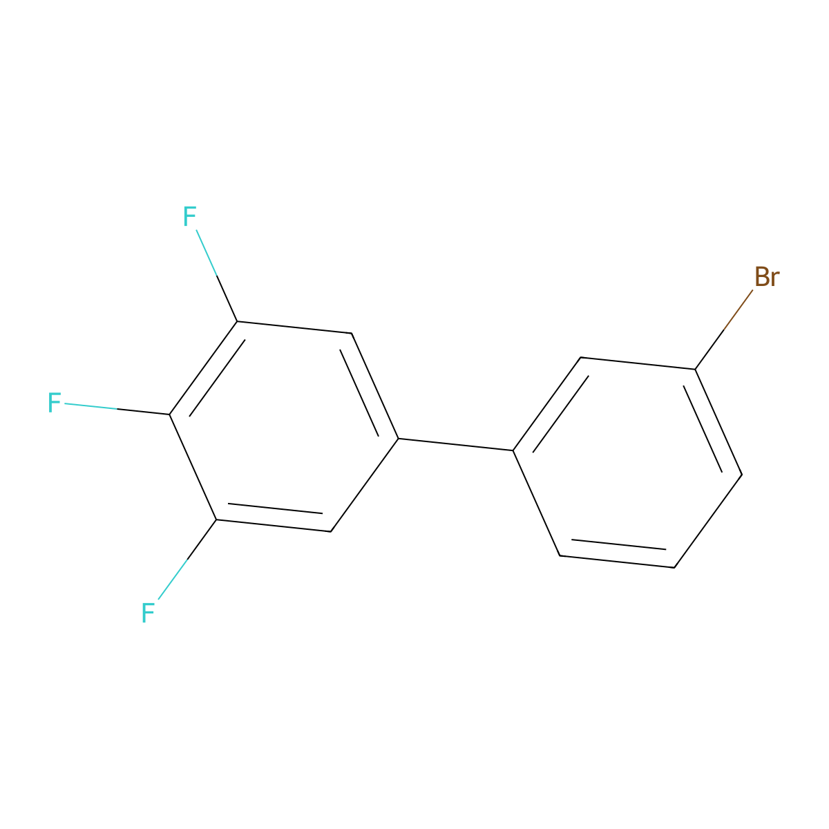 3-Bromo-3',4',5'-trifluorobiphenyl molecular structure, CAS 1443310-51-7