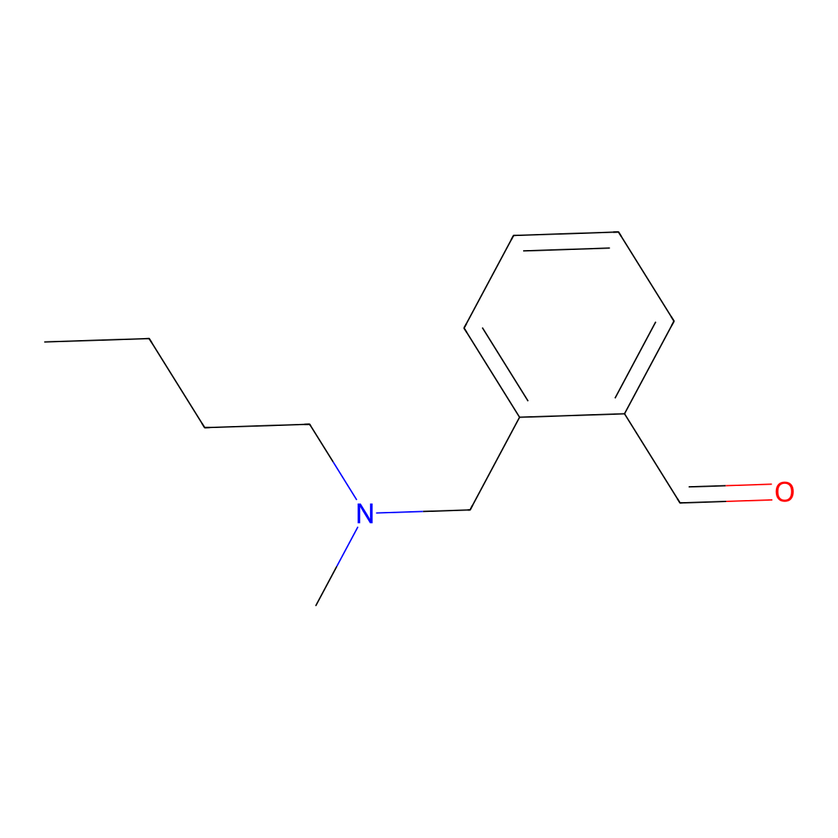 2-((Butyl(methyl)amino)methyl)benzaldehyde molecular structure, CAS 1443310-53-9