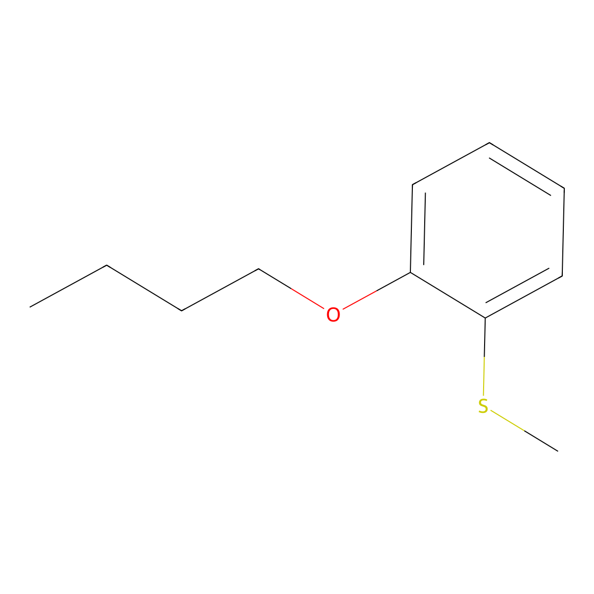 (2-Butoxyphenyl)(methyl)sulfane molecular structure, CAS 1443310-60-8