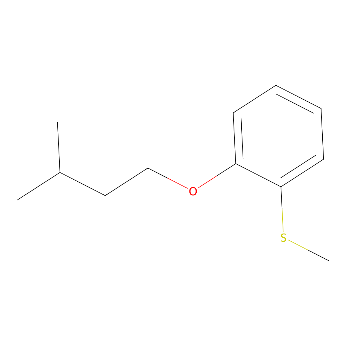 Methyl 2-iso-pentoxyphenyl sulfide molecular structure, CAS 1443310-63-1